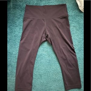 Deep Purple High waisted lululemon cropped leggings